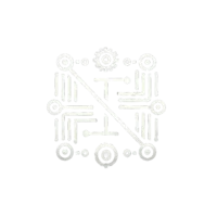 The logo for Synaptic Spiritual Nexus, arranged in an Aztec-inspired square with double circles at each corner.